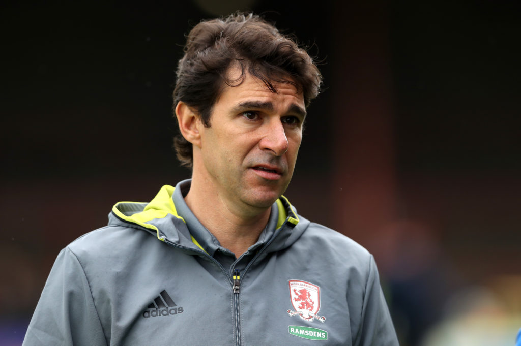 YORK, ENGLAND - JULY 09:  Aitor Karanka, the Middlesbrough manager looks on during the pre season friendly match between York City and Middlesbrough at Bootham Crescent on July 9, 2016 in York, England.  (Photo by David Rogers/Getty Images)