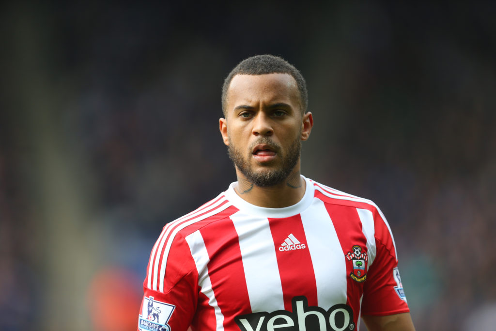 LEICESTER, ENGLAND - APRIL 03: Ryan Bertrand of Southampton during the Barclays Premier League match between Leicester City and Southampton at The King Power Stadium on April 3, 2016 in Leicester, England. (Photo by Catherine Ivill - AMA/Getty Images)