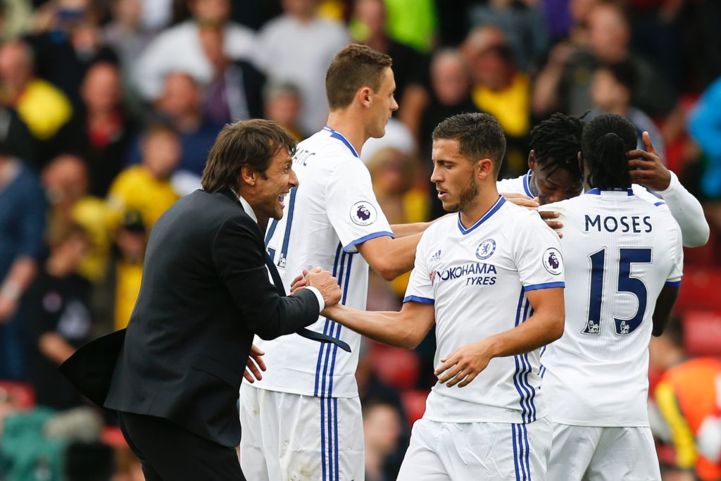 Hazard relishing winning feeling under Conte