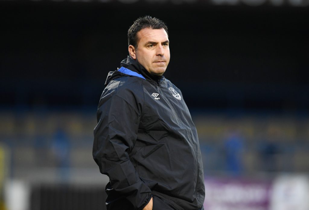 COLERAINE, NORTHERN IRELAND - JULY 21: Everton coach David Unsworth during the NI Super Cup U21 football match between Everton and Espanyol at Coleraine Showgrounds on July 21, 2016 in Coleraine, Northern Ireland. (Photo by Charles McQuillan/Getty Images)