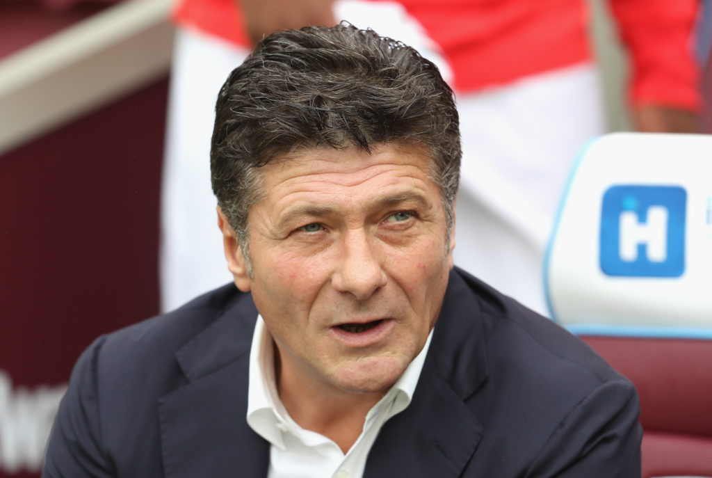 LONDON, ENGLAND - SEPTEMBER 10: Walter Mazzarri, Manager of Watford looks on during the Premier League match between West Ham United and Watford at Olympic Stadium on September 10, 2016 in London, England.  (Photo by Mark Thompson/Getty Images)