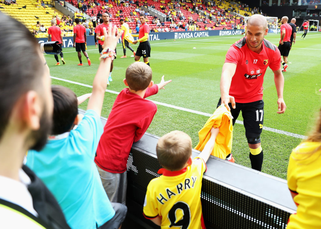 Adlene Guedioura is popular among the Watford faithful. (Photo by Christopher Lee/Getty Images)