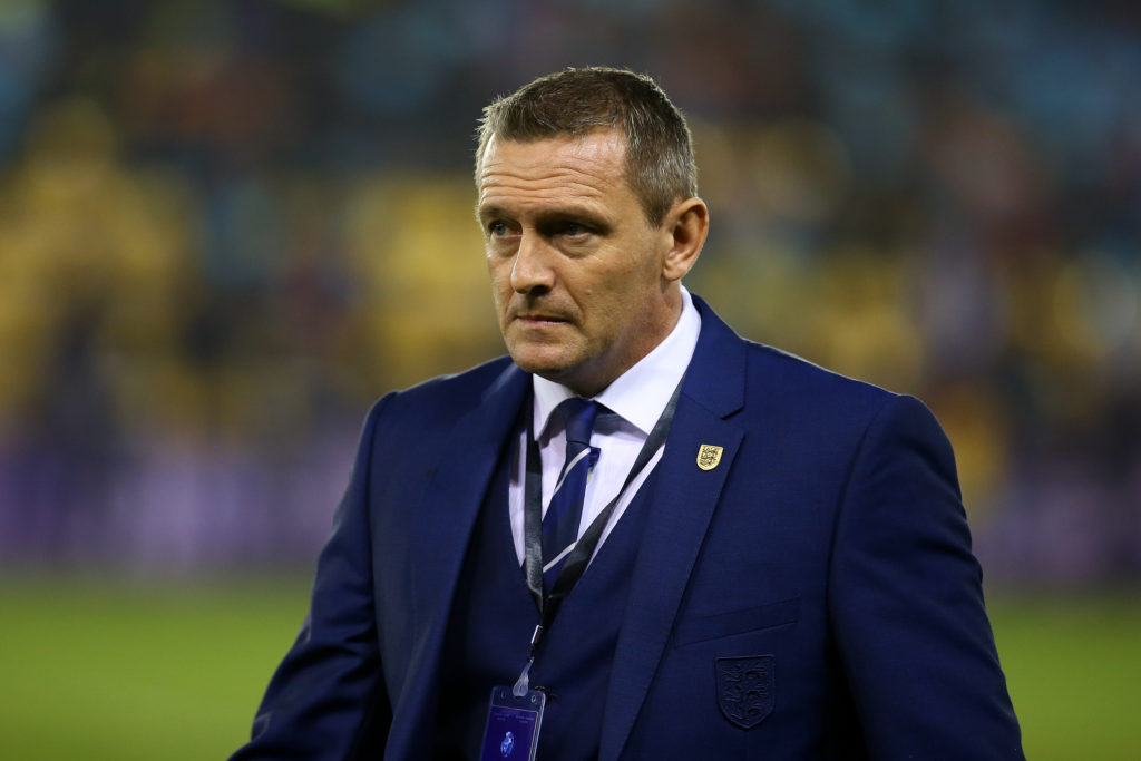 England Under-21 interim manager Aidy Boothroyd. (Photo by Charlie Crowhurst - The FA/The FA via Getty Images)