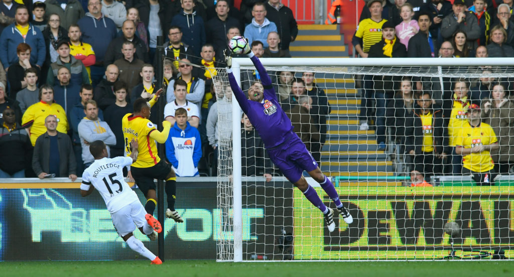 Heurelho Gomes has been key to Watford's defensive success of late. (Photo by Stu Forster/Getty Images)