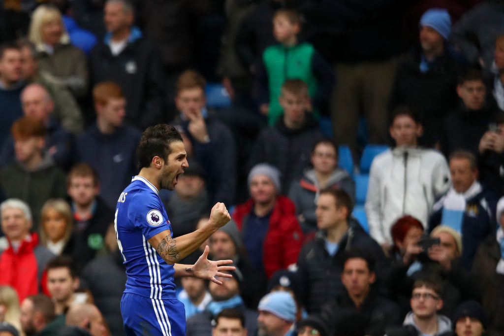 Conte ecstatic with Cesc Blues influence