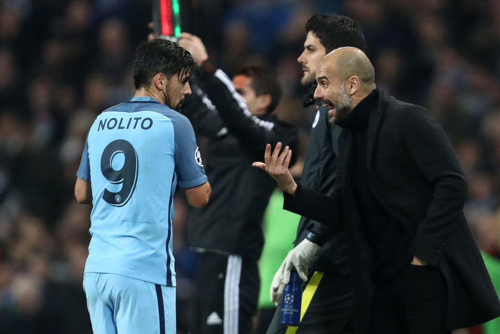 Nolito happy with Guardiola’s City rotation