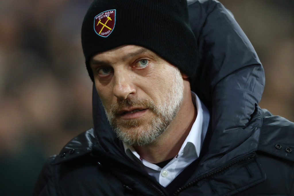 STRATFORD, ENGLAND - FEBRUARY 01:  Slaven Bilic, Manager of West Ham United looks on during the Premier League match between West Ham United and Manchester City at London Stadium on February 1, 2017 in Stratford, England.  (Photo by Clive Rose/Getty Images)