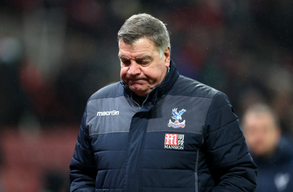 Palace home form must improve for us to survive, says Allardyce