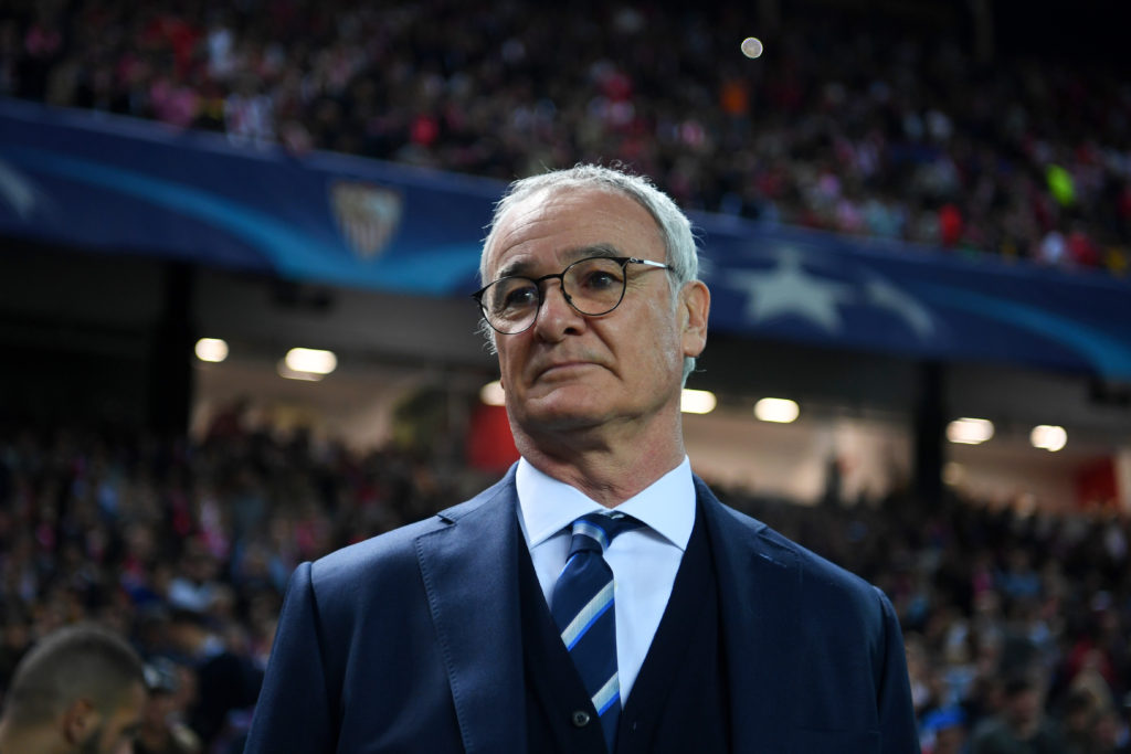 SEVILLE, SPAIN - FEBRUARY 22:  Claudio Ranieri, manager of Leicester City looks on before the UEFA Champions League Round of 16 first leg match between Sevilla FC and Leicester City at Estadio Ramon Sanchez Pizjuan on February 22, 2017 in Seville, Spain.  (Photo by Michael Regan/Getty Images)