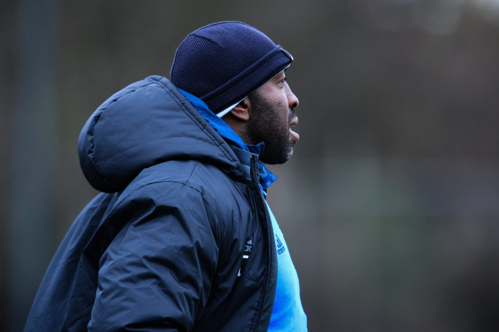 NEWCASTLE, ENGLAND - NOVEMBER 21:  West Bromwich Albion's Professional Development Phase Coach Darren Moore stands on the sidelines during the Premier League 2 Match between Newcastle United and West Bromwich Albion at Whitley Park on November 21, 2016 in Newcastle, England. (Photo by Serena Taylor/Newcastle United via Getty Images)