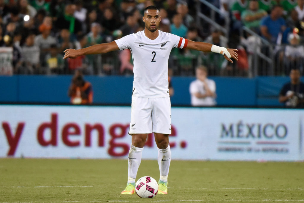 NASHVILLE, TN - OCTOBER 08:  Winston Reid #2 of New Zealand plays against Mexico at Nissan Stadium on October 8, 2016 in Nashville, Tennessee.  (Photo by Frederick Breedon/Getty Images)