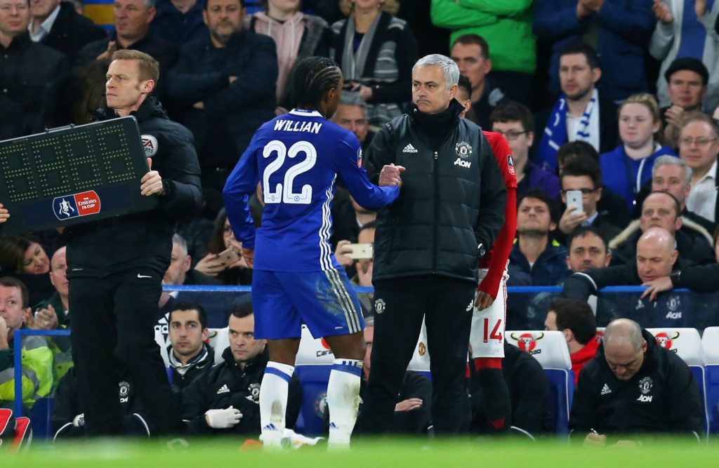 Chelsea’s Willian admits admiration for former boss Mourinho