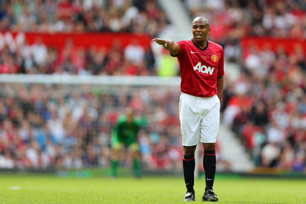 Quinton Fortune of Manchester United Legends (Photo by AMA/Corbis via Getty Images)